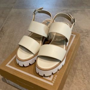 Urban outfitters off white sandals
